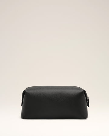 Black Leather Paris Paris Toiletry Pouch