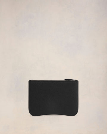 Black Leather Paris Paris Pouch