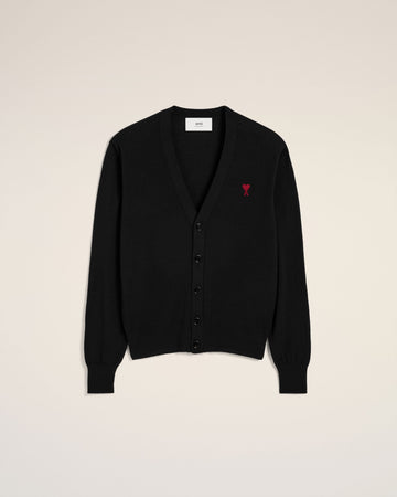 Black Wool Ami de Coeur Cardigan