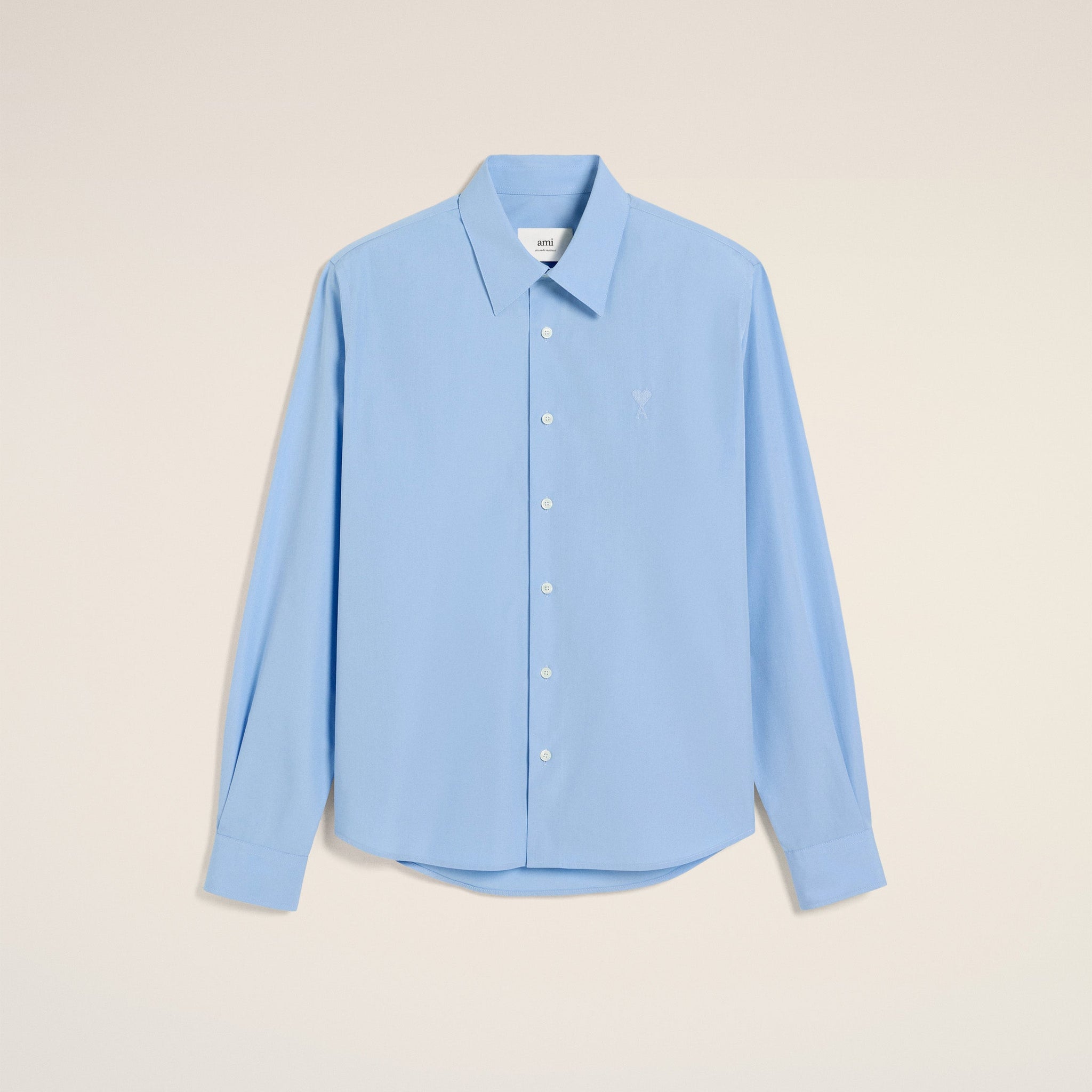 Blue Cotton Ami de Coeur Classic Shirt