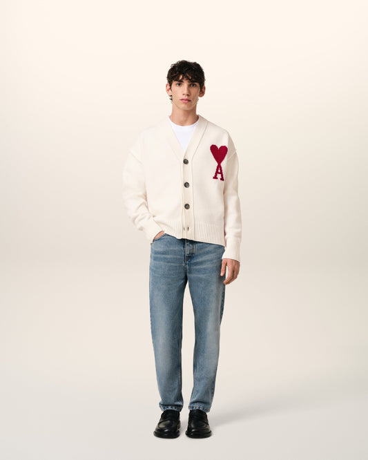 White Wool Ami de Coeur Cardigan