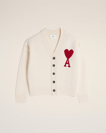 White Wool Ami de Coeur Cardigan