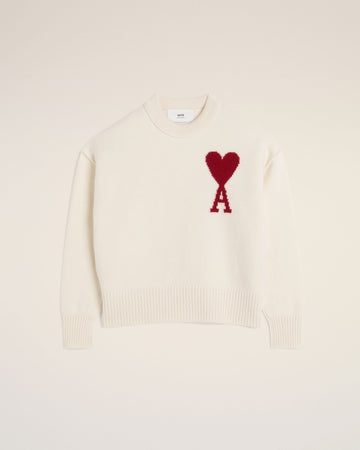 White Wool Ami de Coeur Sweater