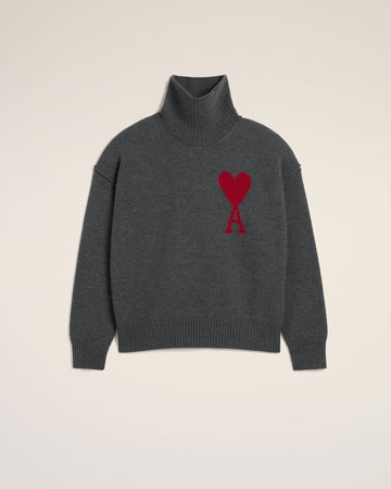 Grey Wool Ami de Coeur Sweater