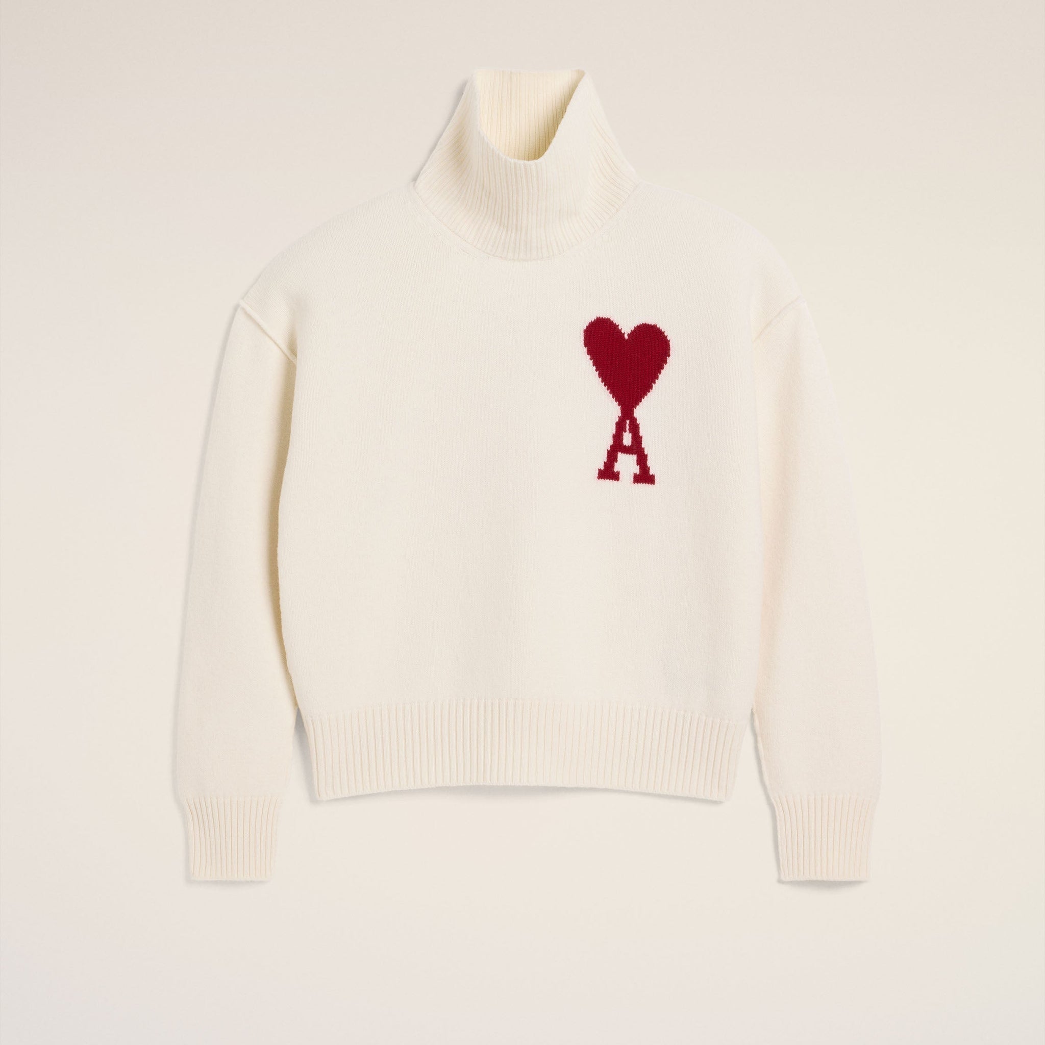White Wool Ami de Coeur Sweater