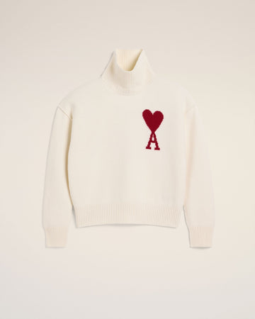 White Wool Ami de Coeur Sweater