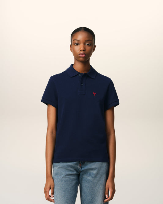 Bleu Organic Cotton Ami De Coeur Polo Shirt