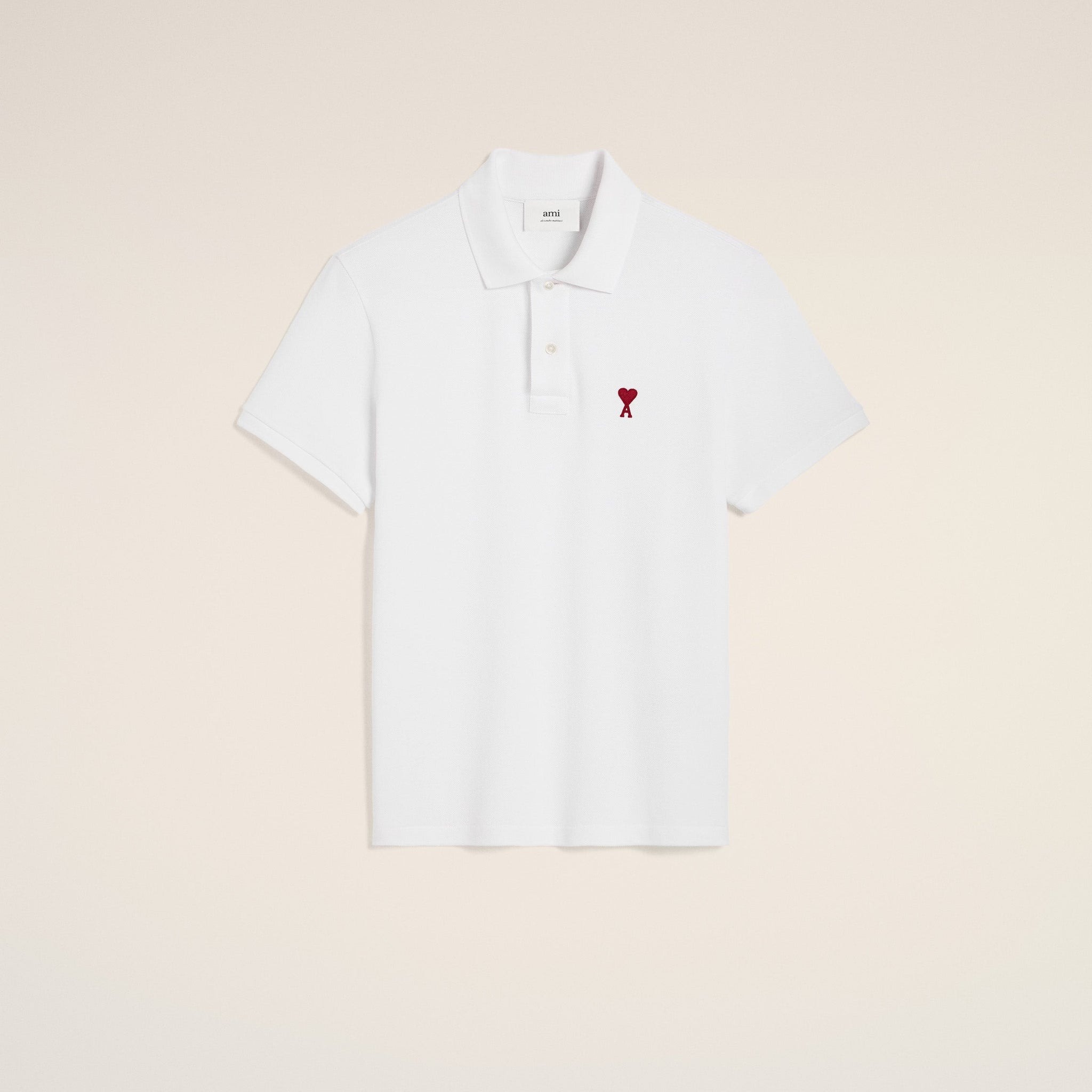 White Organic Cotton Ami De Coeur Polo Shirt