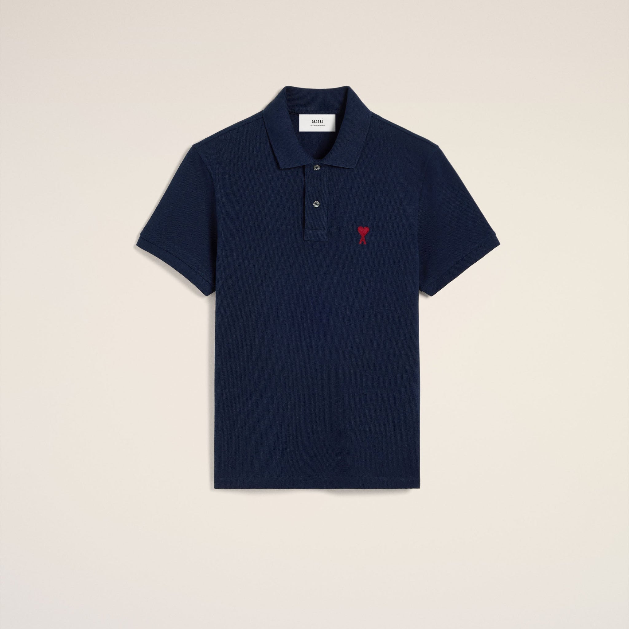Bleu Organic Cotton Ami De Coeur Polo Shirt