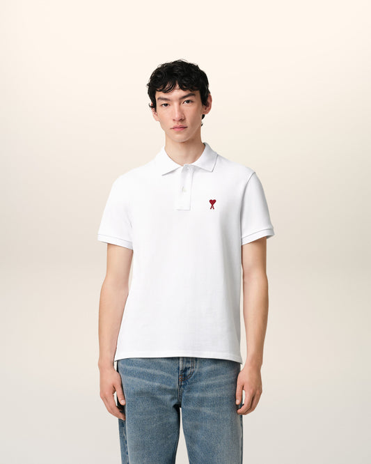 White Organic Cotton Ami De Coeur Polo Shirt