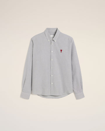 Black Cotton Button Down Ami De Coeur Shirt