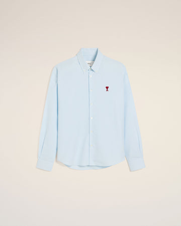 Blue Cotton Button Down Ami De Coeur Shirt