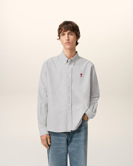 Black Cotton Button Down Ami De Coeur Shirt