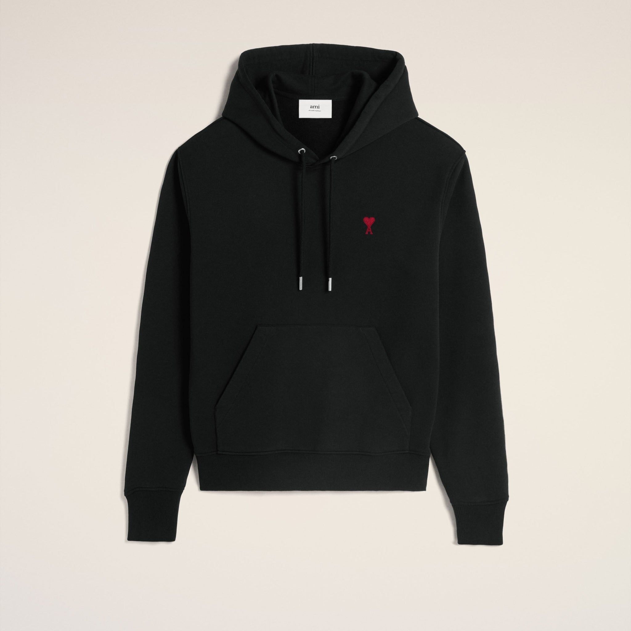 Black Organic Cotton  Ami De Coeur Hoodie