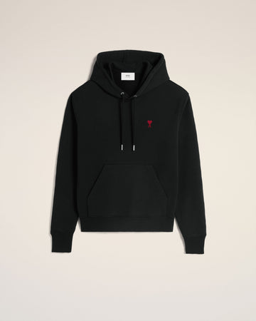 Black Organic Cotton  Ami De Coeur Hoodie