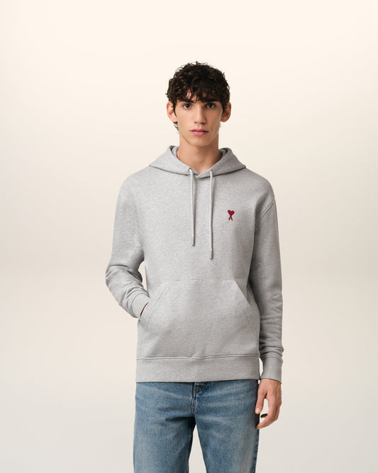 Grey Cotton Ami de Coeur Hoodie