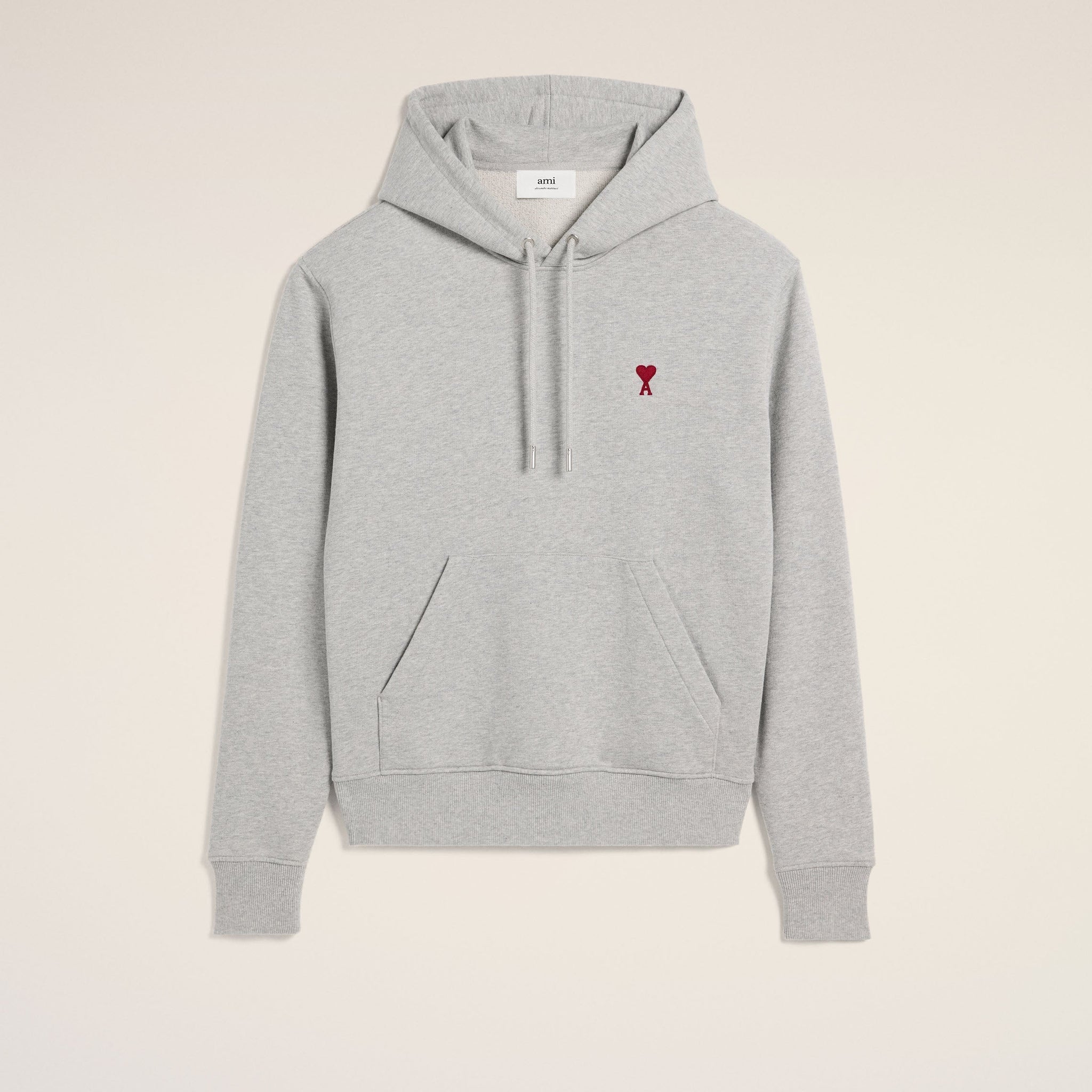 Grey Cotton Ami de Coeur Hoodie