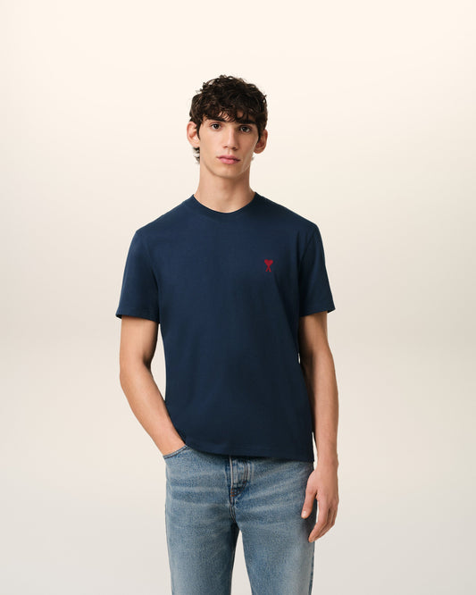 Blue Organic Cotton  Ami De Coeur T-shirt