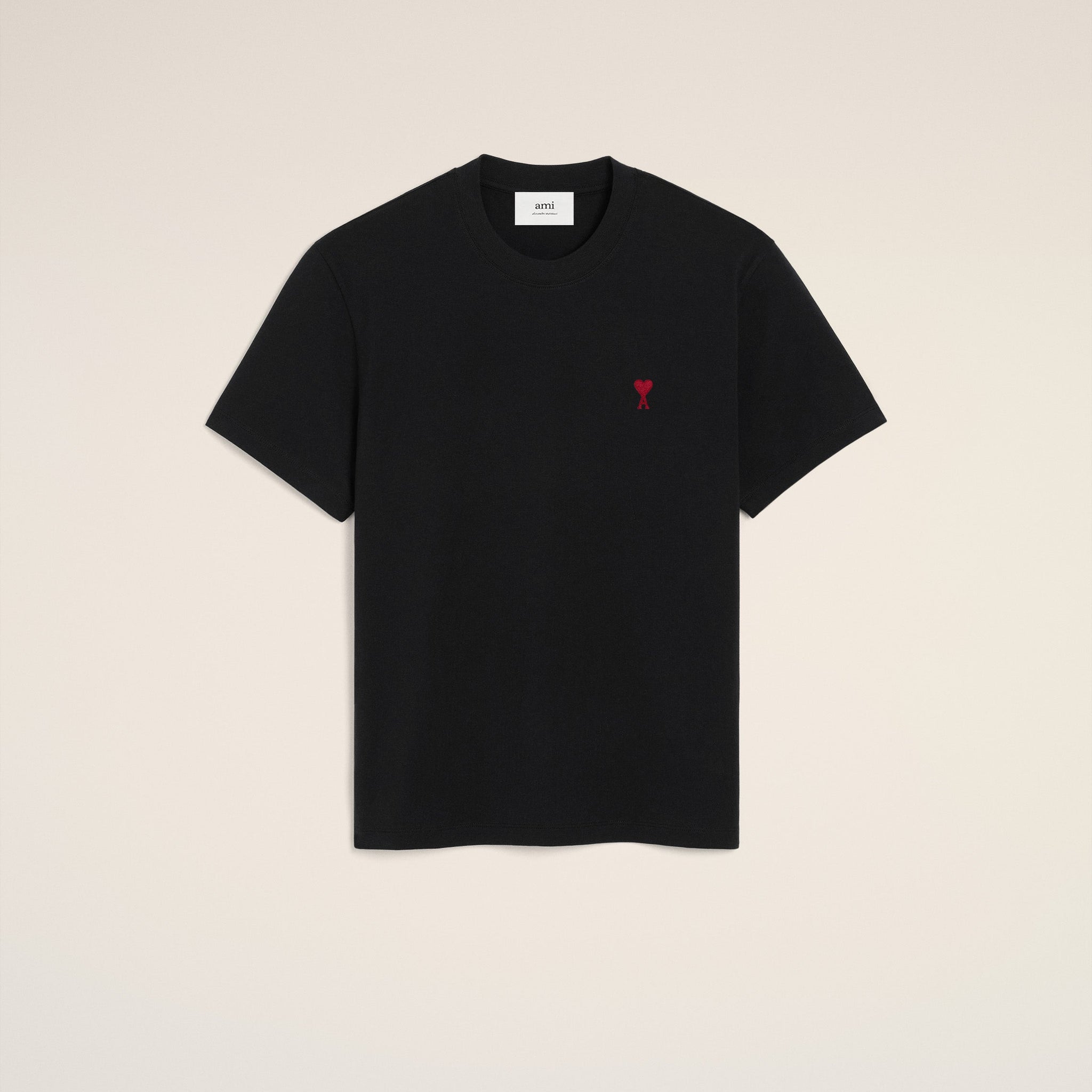 Black Organic Cotton  Ami De Coeur T-shirt