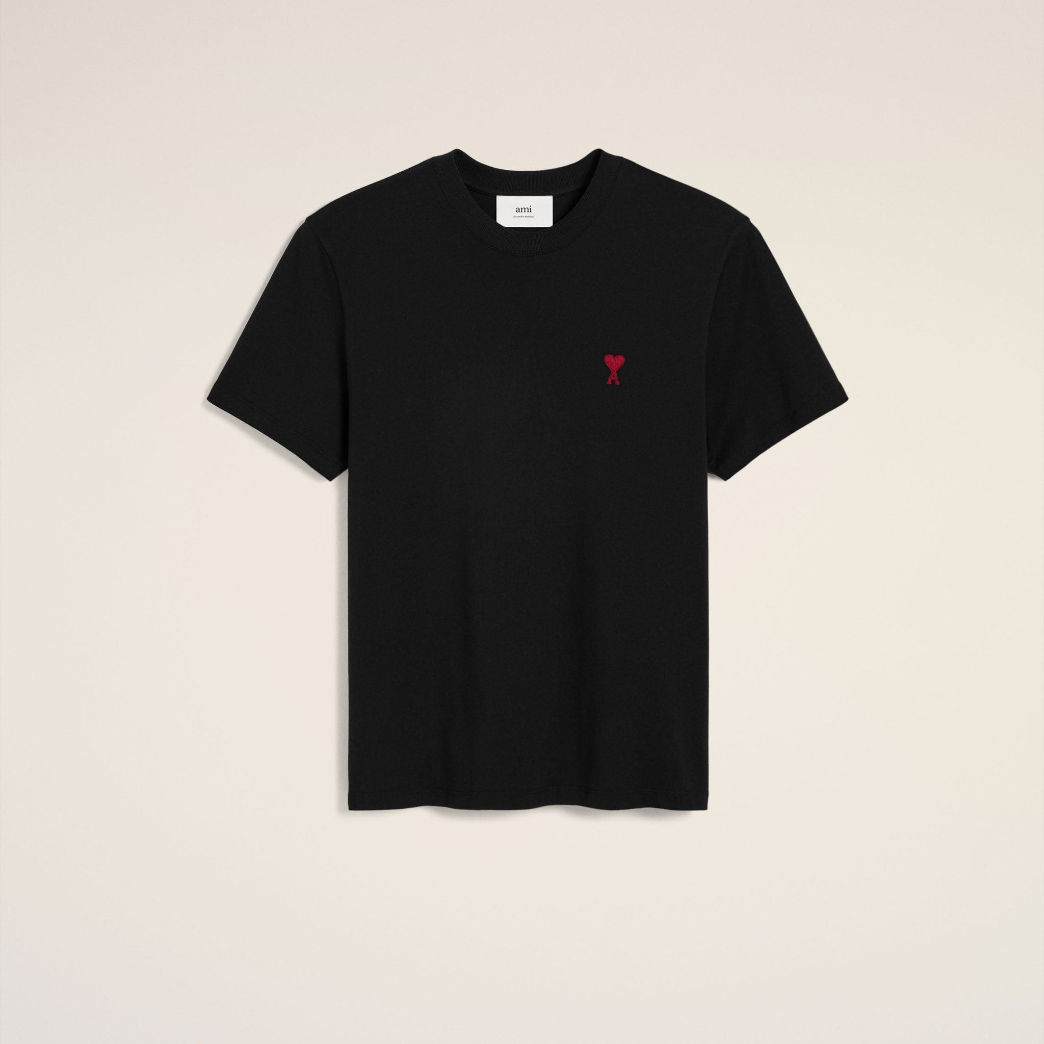 Black Organic Cotton  Ami De Coeur T-shirt