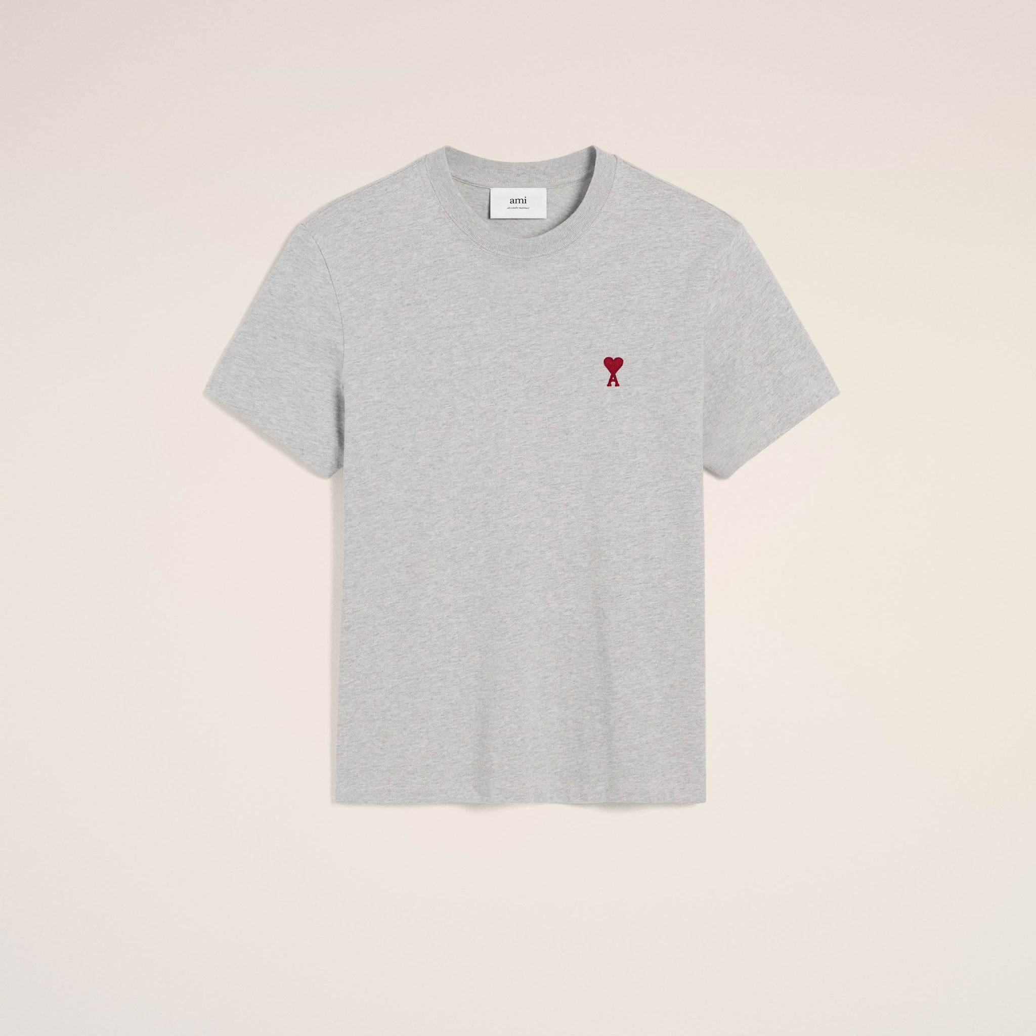 Grey Cotton Ami de Coeur T-Shirt