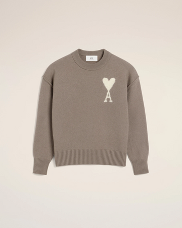 Taupe Wool Ami de Coeur Sweater