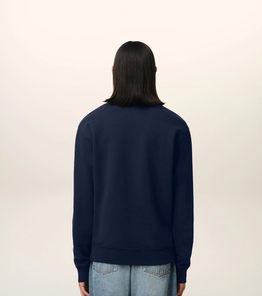 Navy Cotton Ami de Coeur Sweatshirt