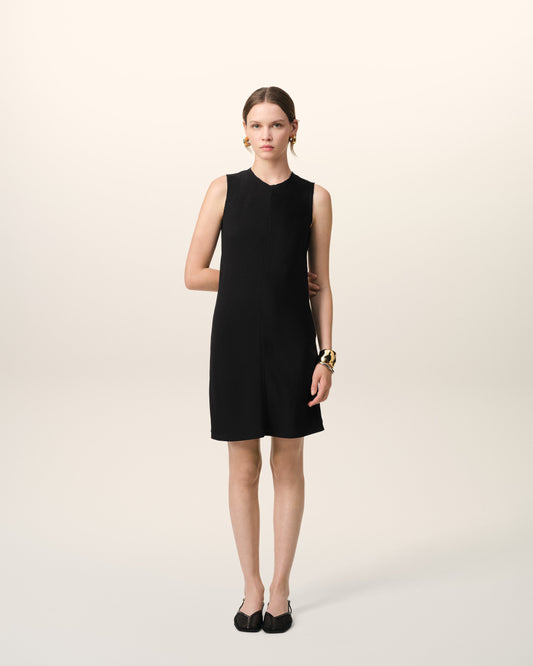 Black Straight Short Dress