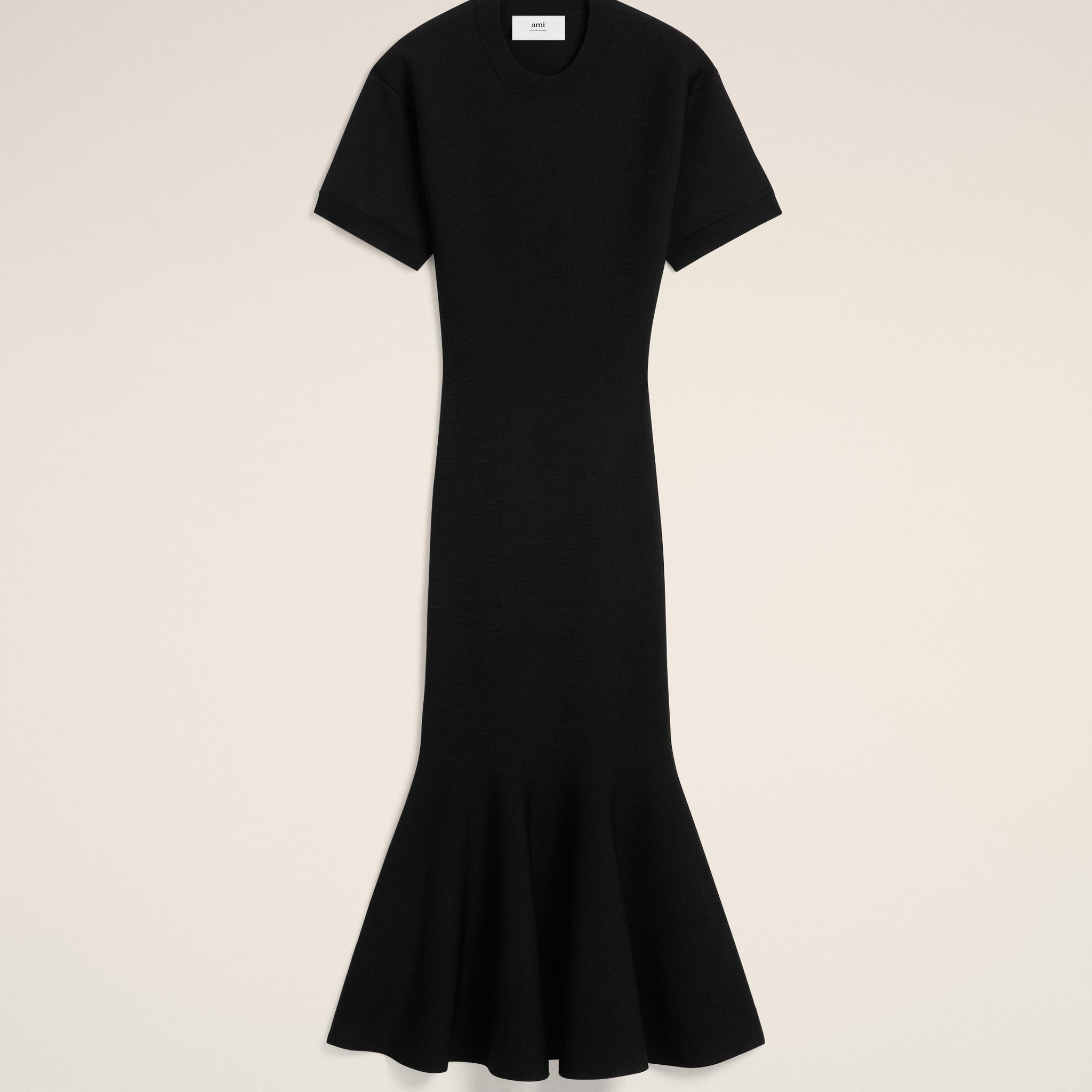 Black Godet Dress