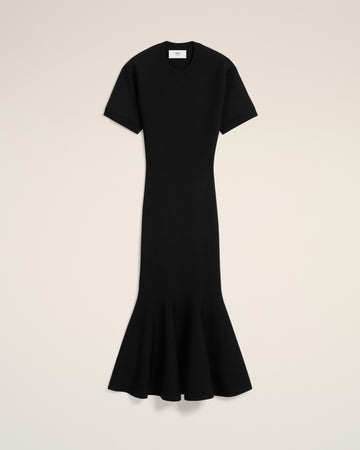 Black Godet Dress
