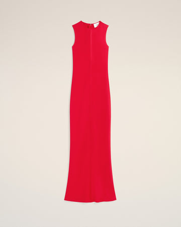 Red Long Straight Dress
