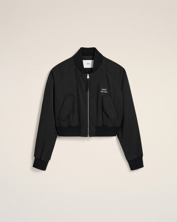 Black Twill Bomber