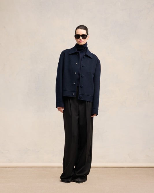 Boxy Buttoned Jacket