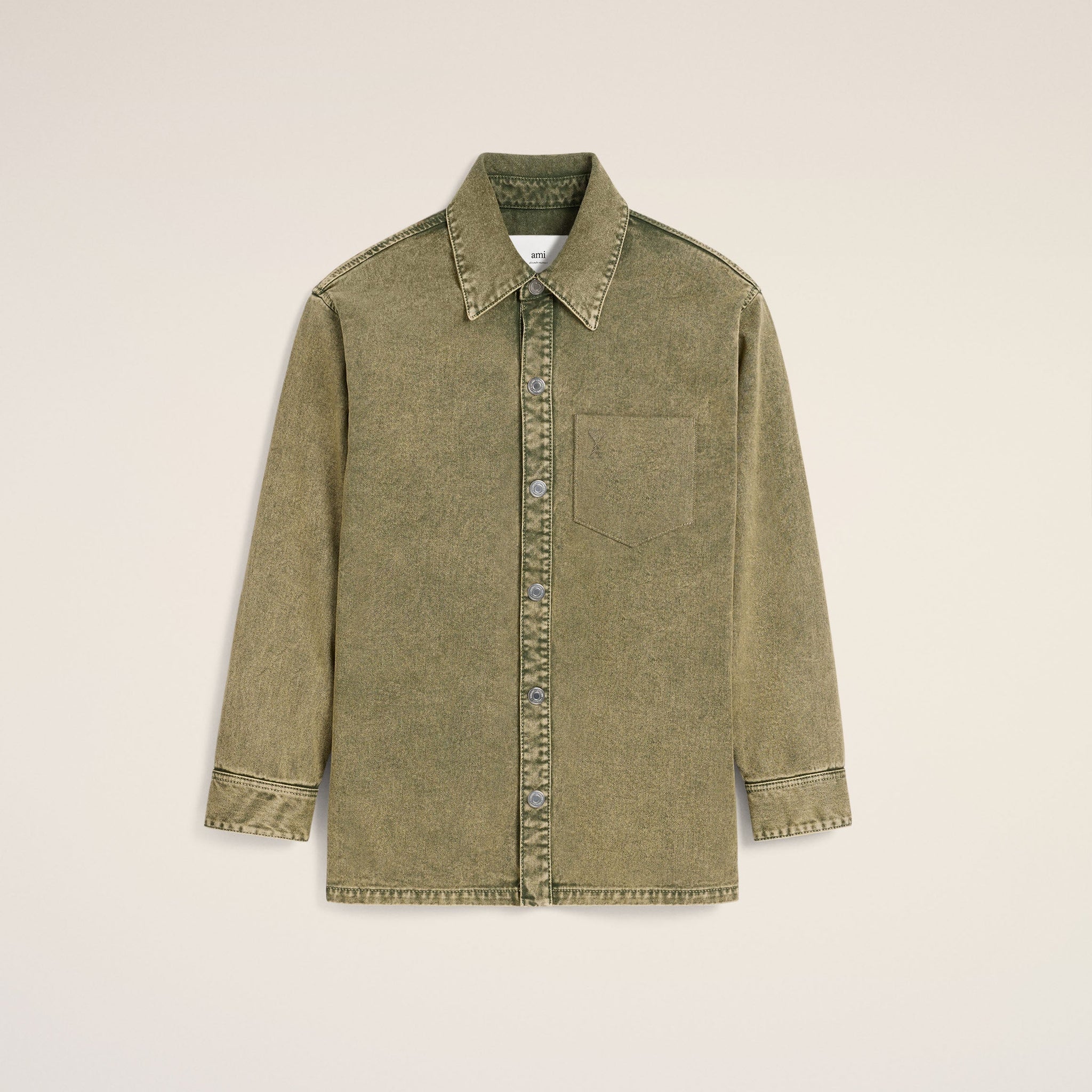 Green Cotton Ami de Coeur Overshirt