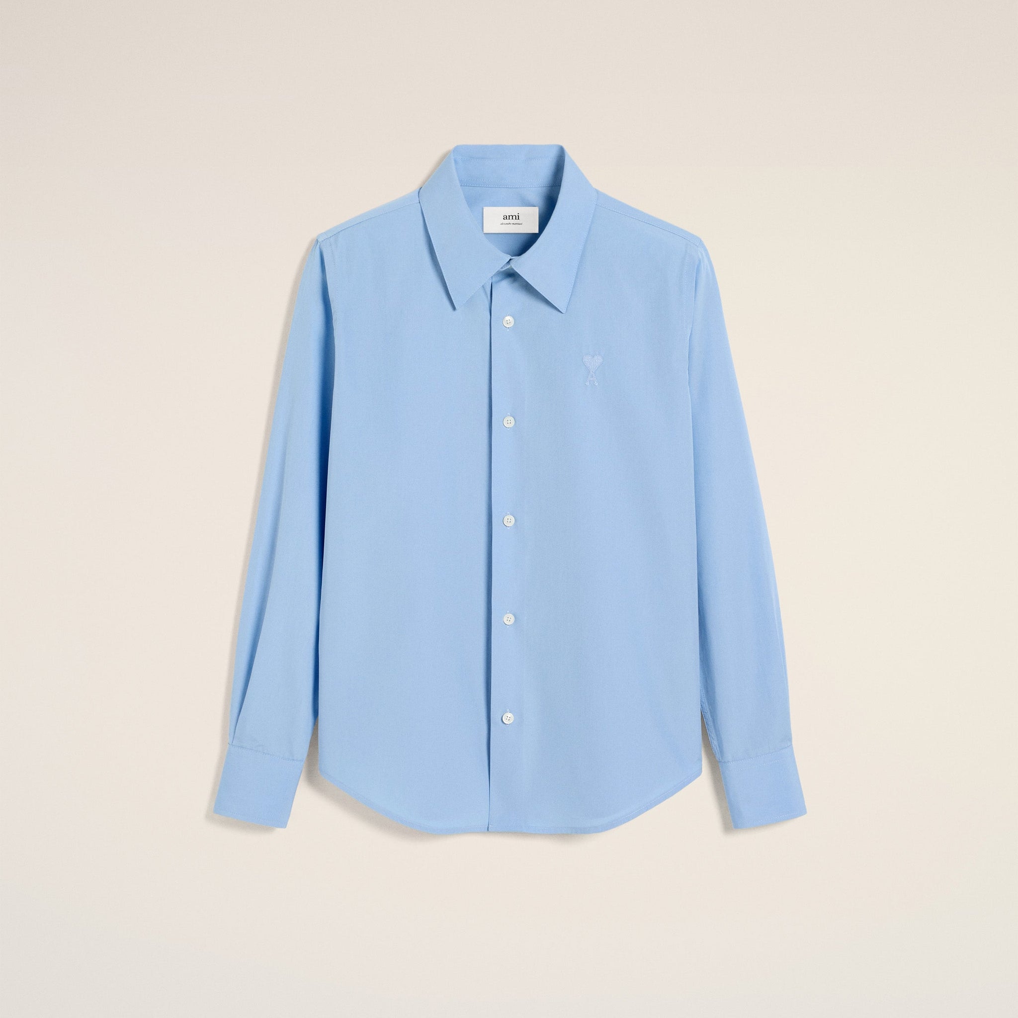 Blue Cotton Ami de Coeur Classic Shirt
