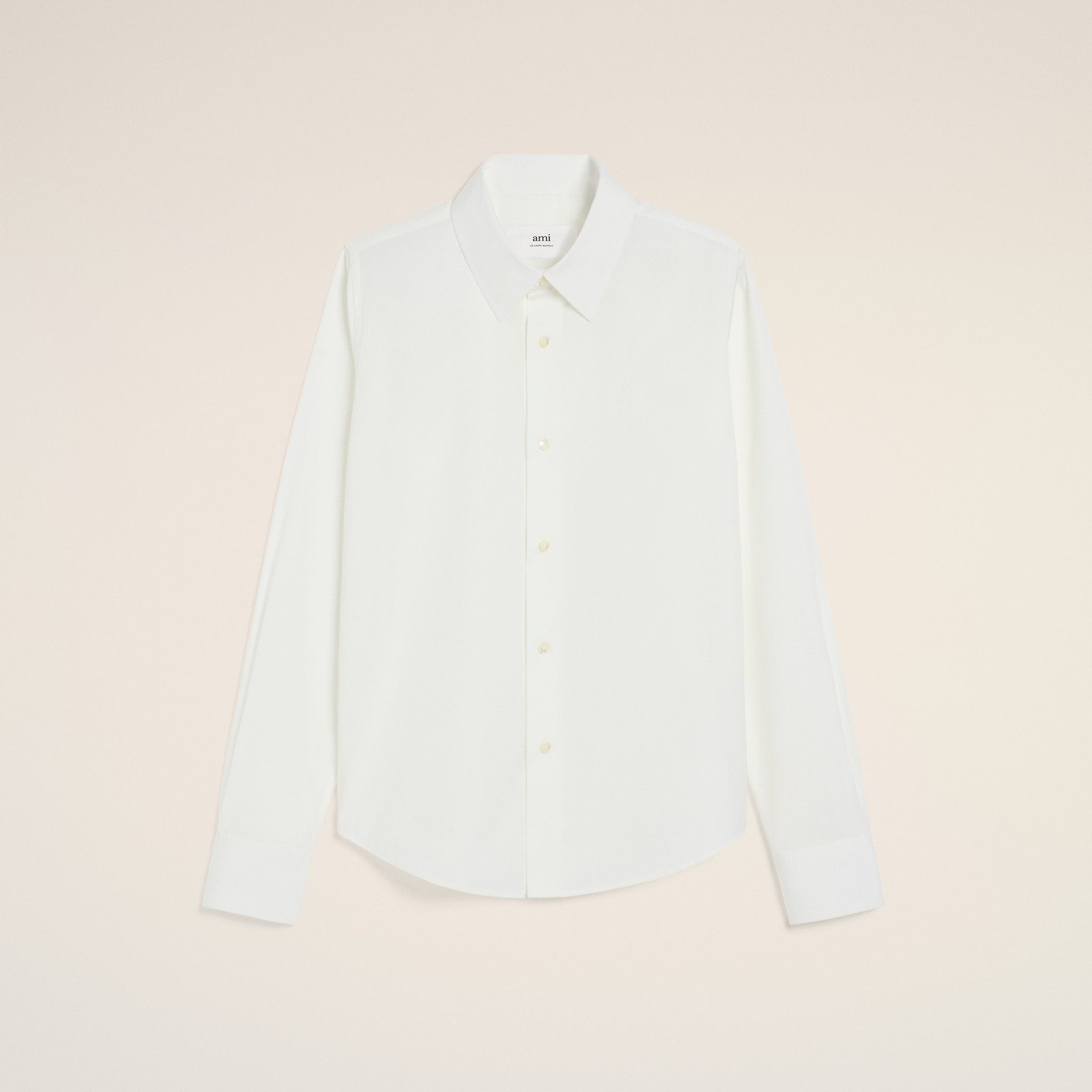 White Cotton Ami de Coeur Classic Shirt