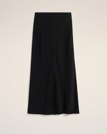 Black Straight Midi Skirt
