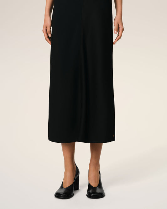 Black Leather Anatomical-toe Piano Pumps