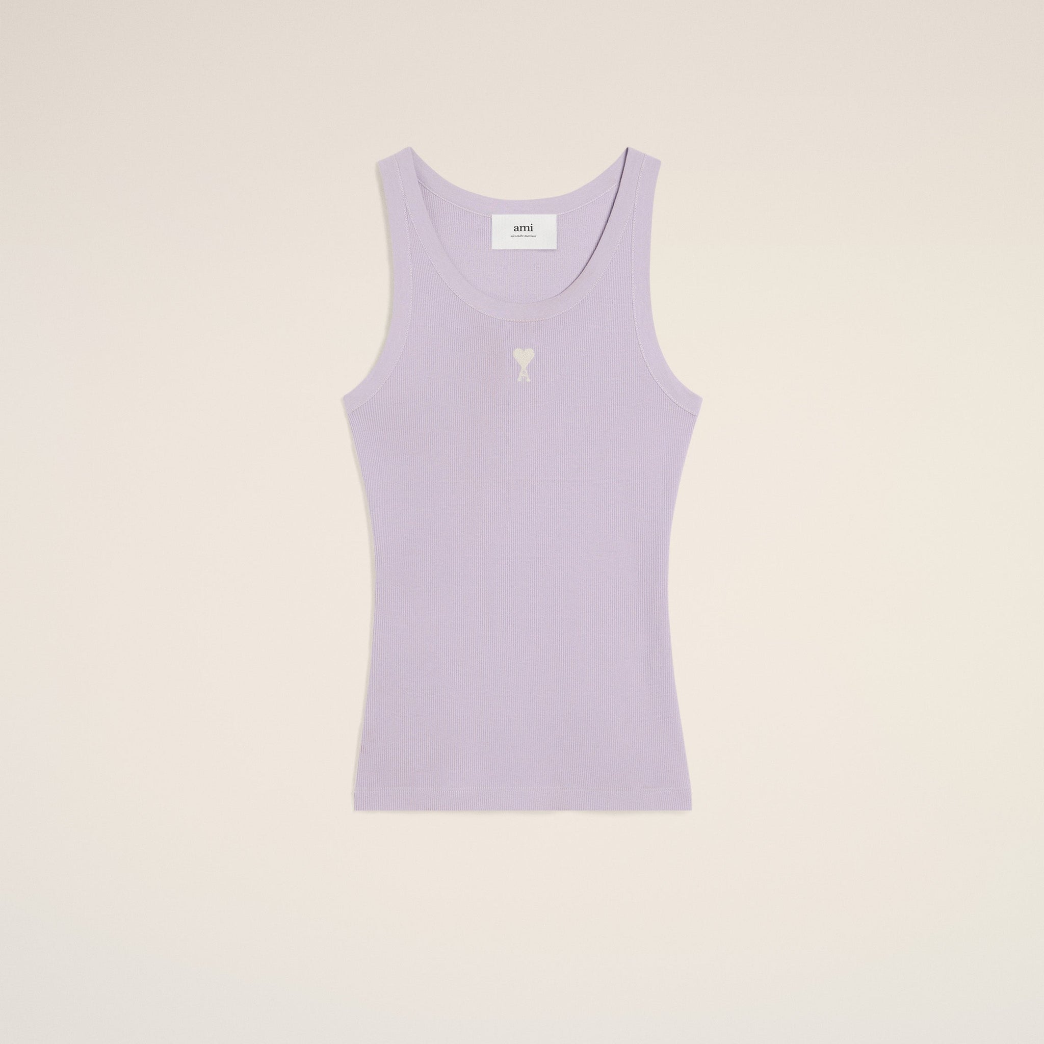 Purple Cotton Rib Ami de Coeur Tanktop
