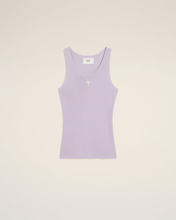 Purple Cotton Rib Ami de Coeur Tanktop