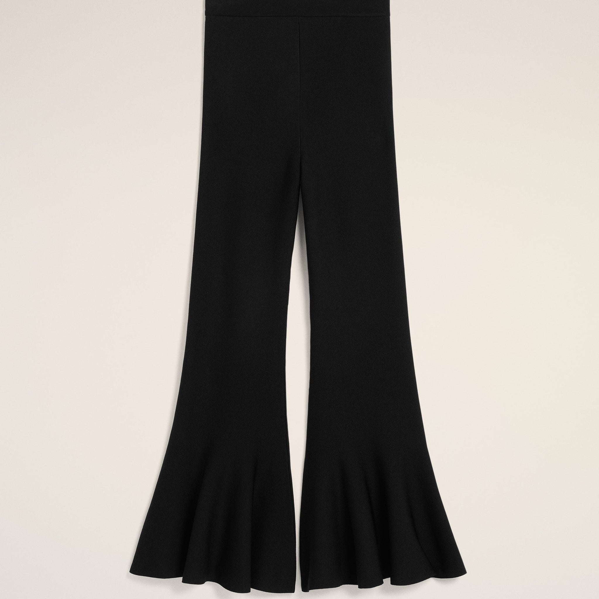 Black Godet Short Trousers