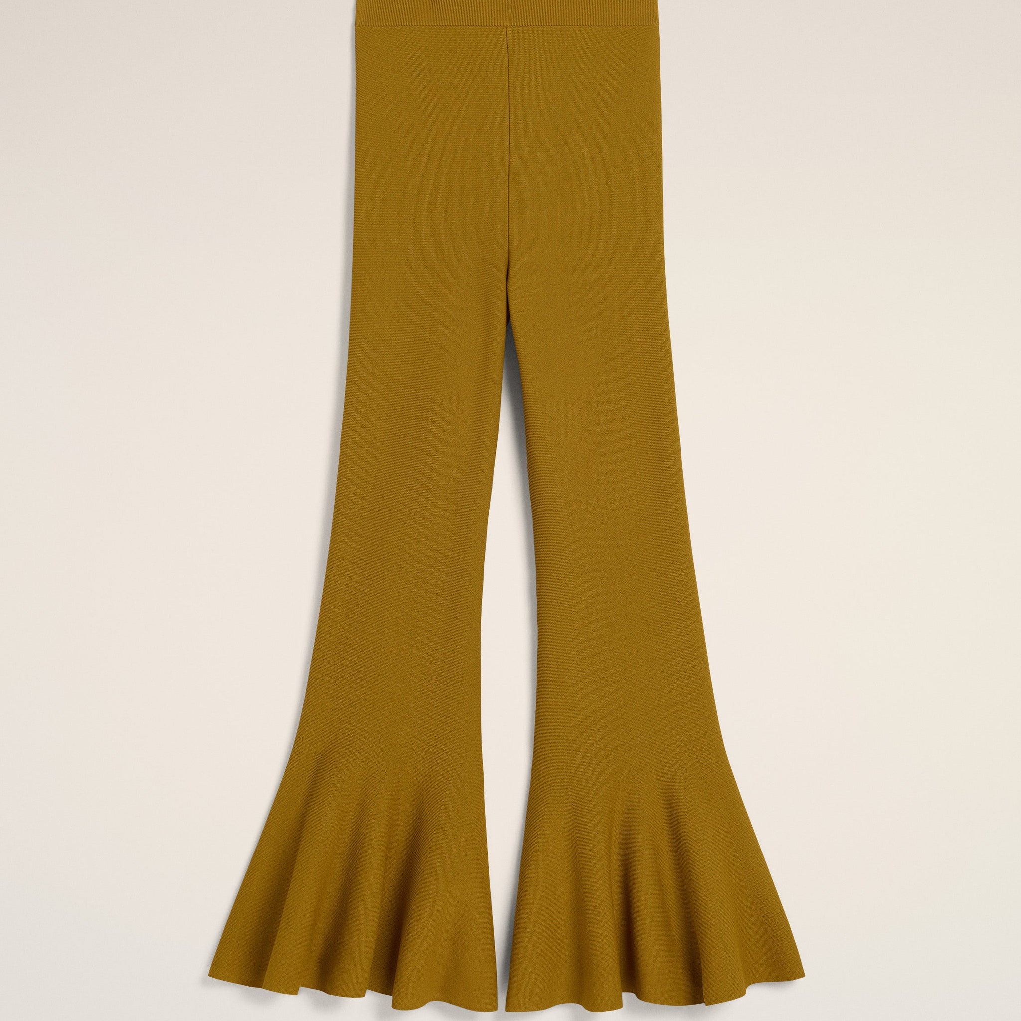 Mustard Godet Short Trousers