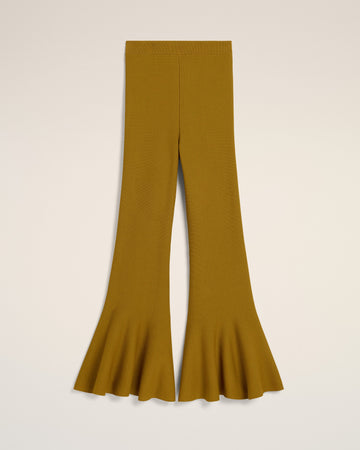 Mustard Godet Short Trousers