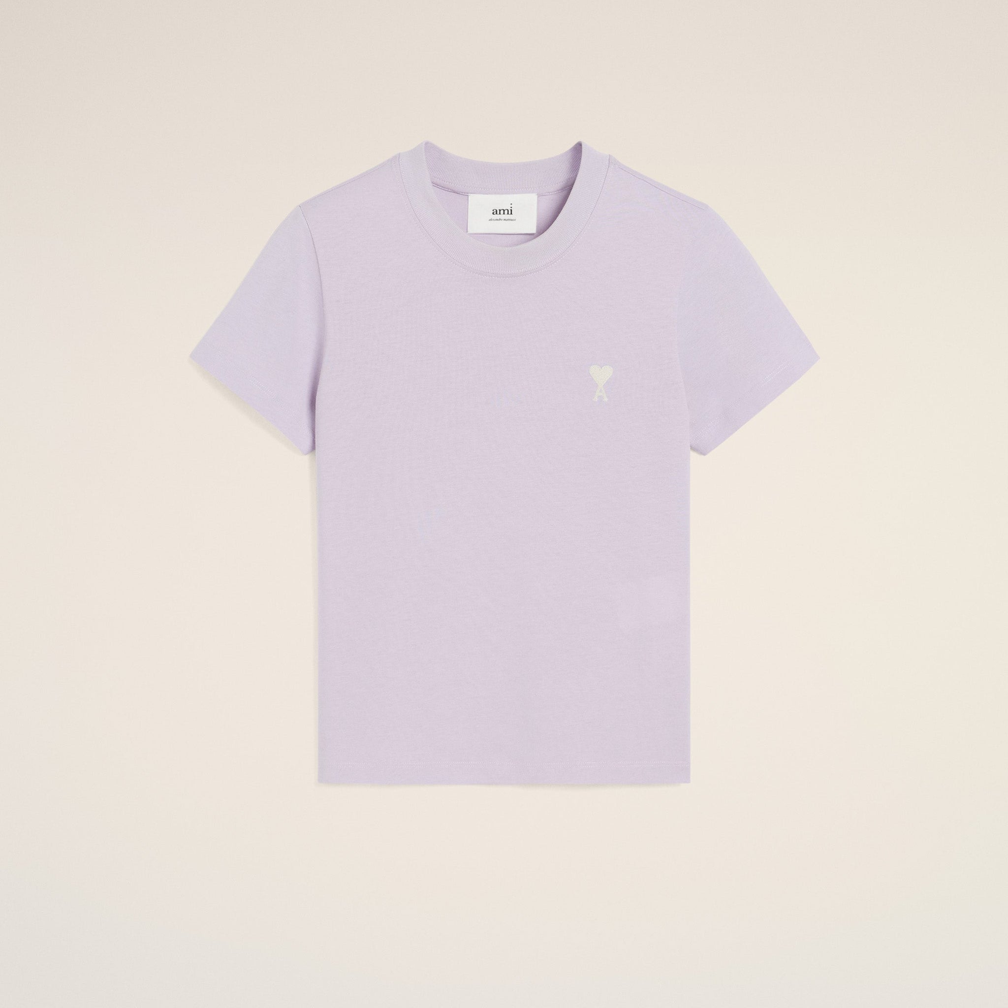 Purple Cotton Cropped T-Shirt