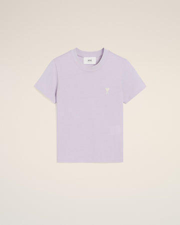 Purple Cotton Cropped T-Shirt