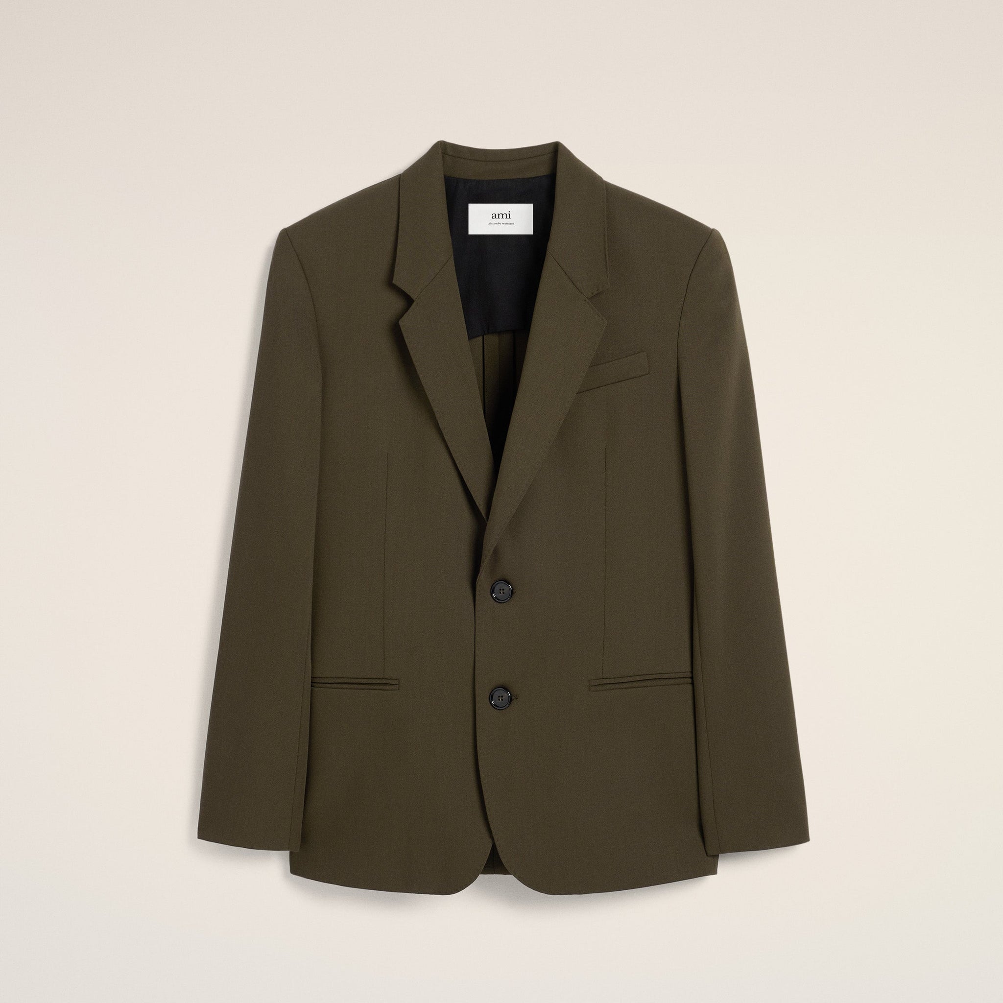 Green Wool Semi-Lined Jacket