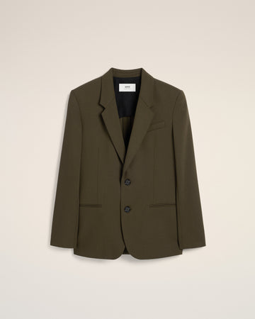 Green Wool Semi-Lined Jacket