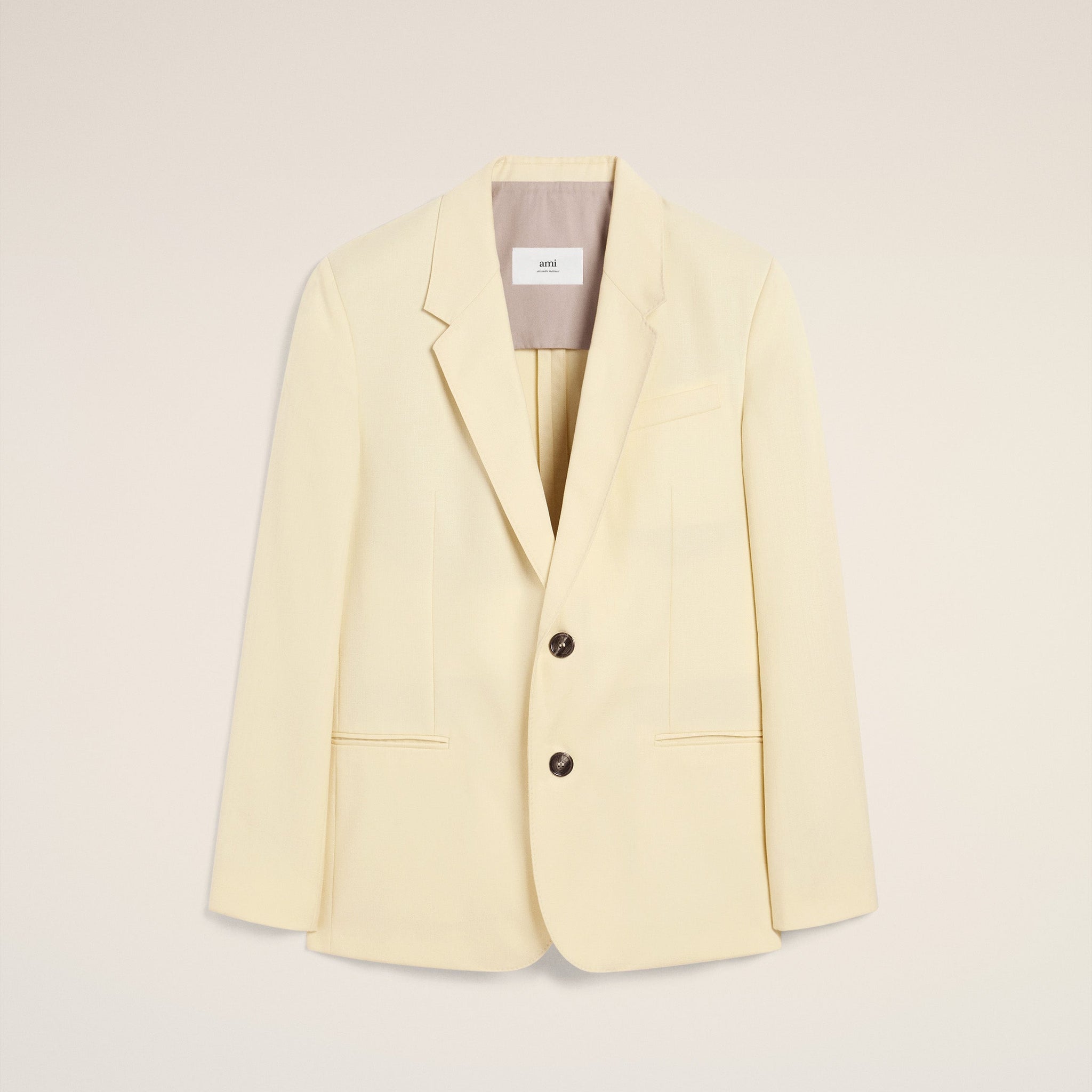 Yellow Wool Semi-Lined Jacket