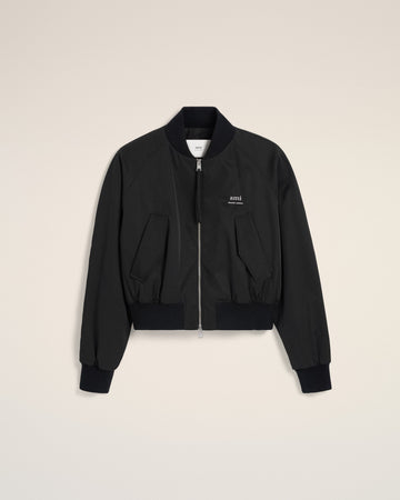 Black Twill Bomber