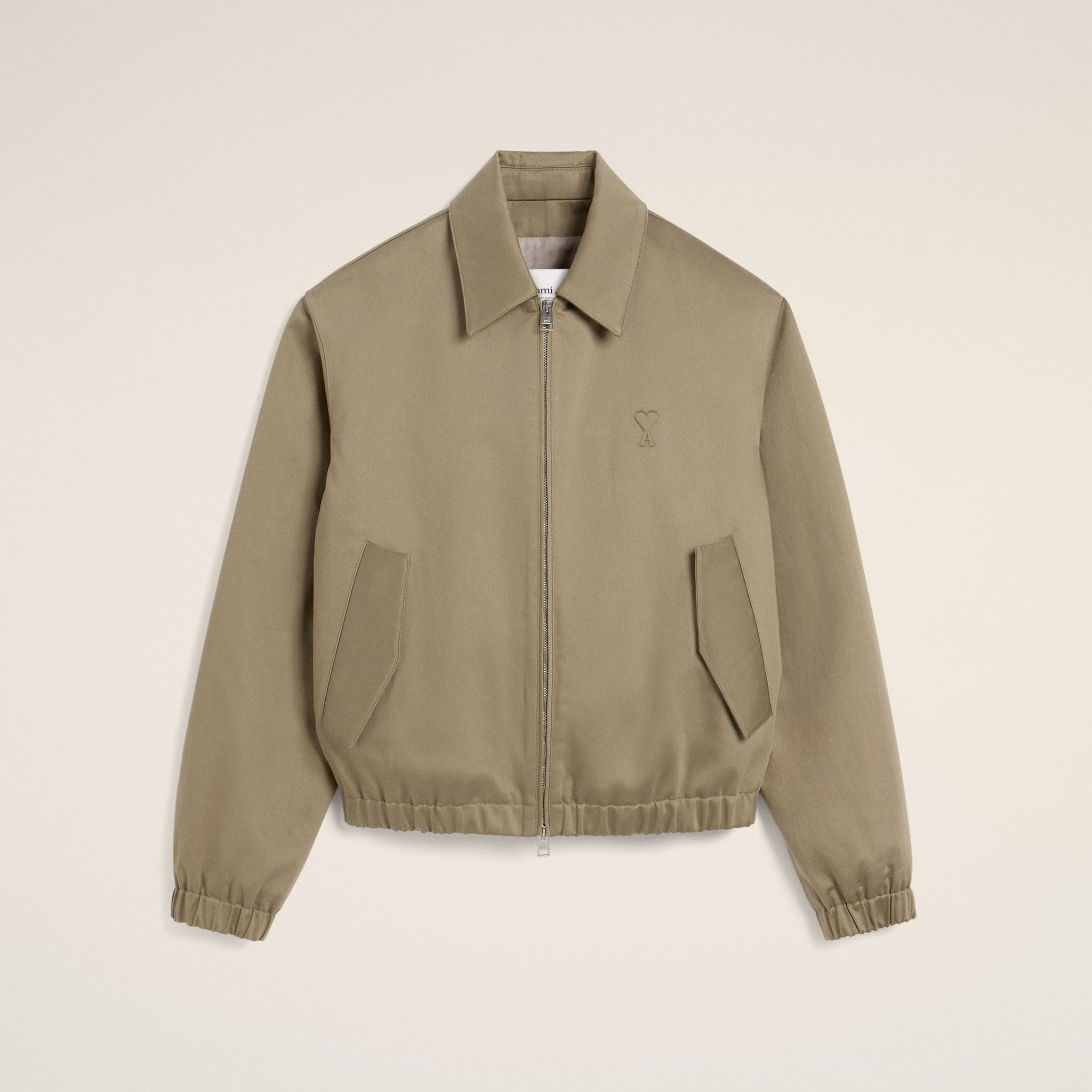 Green Cotton Ami de Coeur Zipped Jacket